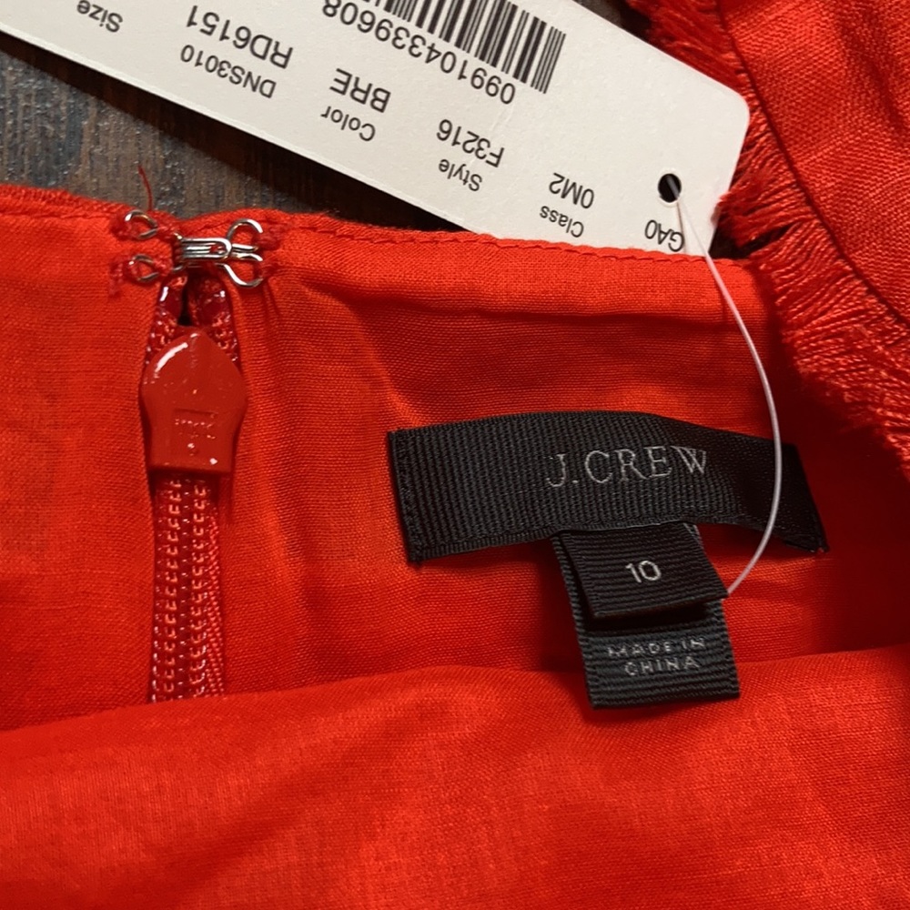 J. Crew Red Ruffle Tank Top - Picture 6 of 8